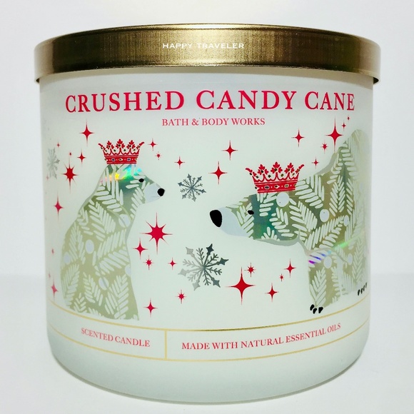 CRUSHED CANDY CANE 3 Wick Candle